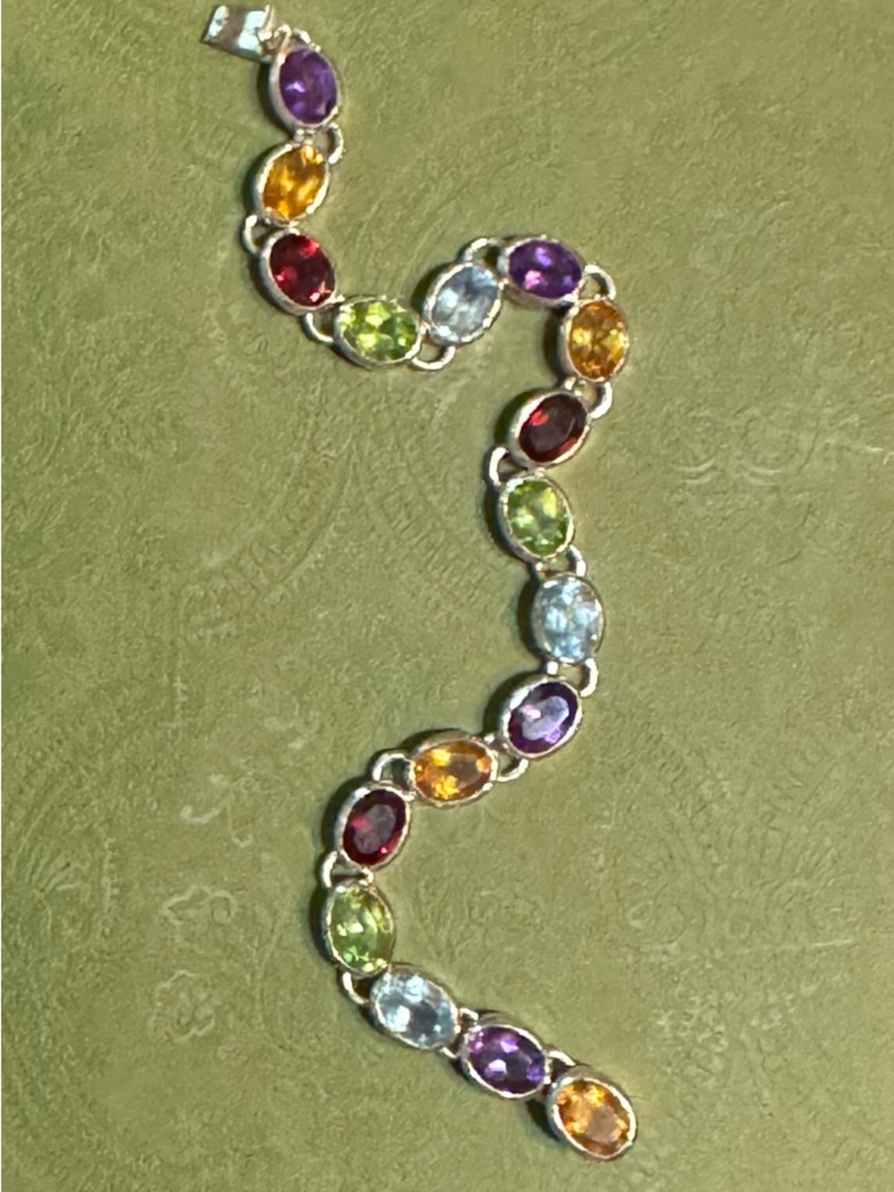 Doug Paulus Rainbow Semi-Precious Gemstone Bracelet